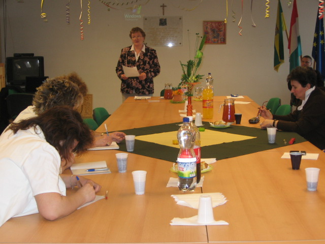 Előadás közben Szakmai tanácskozás a Park Szociális Otthonban