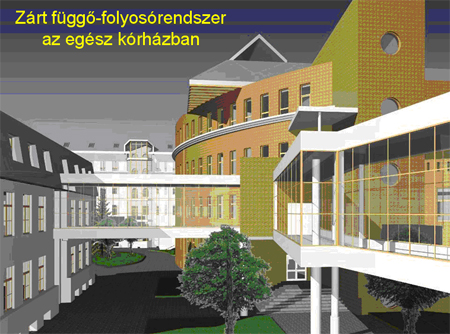 Somogy megyei Kaposi Mór Oktató Kórház - Zárt függő-folyosórendszer Somogy megyei Kaposi Mór Oktató Kórház - Zárt függő-folyosórendszer épül az egész kórházban