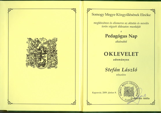 Pedagógus napi elismerések a Somogyi TISZK székhelyintézményében