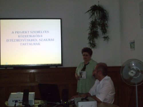 Borosné Makarész Julianna A projekt személyes közreműködő intézményükben, szakmai tartalmak. dscf4166_203_20090825212842_273.JPG