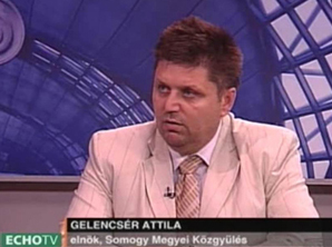 Gelencsér Attila az Echo Tv Napi aktuális című műsorában