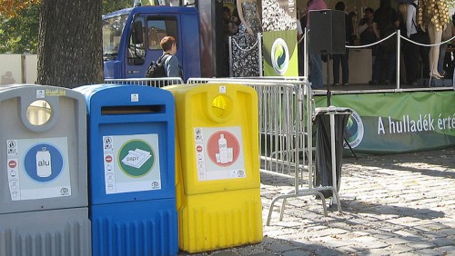 Újrahasznosítási kamion környezetvédelem