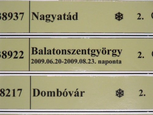 December 12-ig közlekedett vonat a Balaton felé