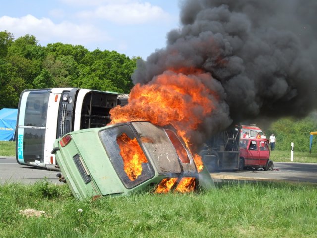 Szimulált tömegbaleset