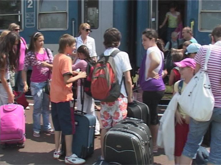 Megérkeztek Fonyódligetre a borsodi gyerekek