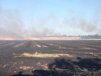 Felborult egy tűzoltóautó Gyékényesnél