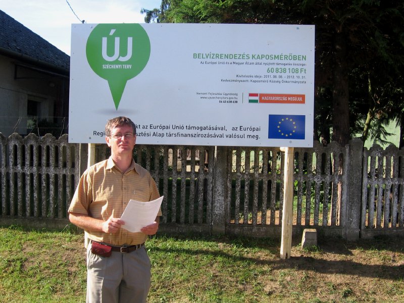 Belvíz ellen védekezik Kaposmérő