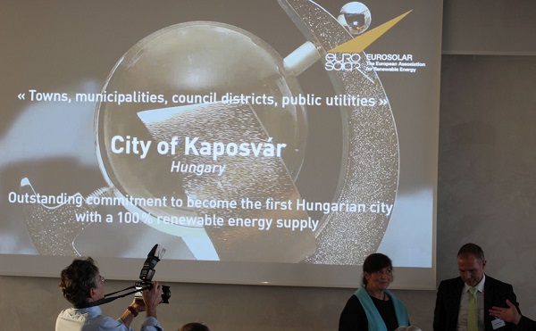 Úttörő szerepe van Kaposvárnak a megújulóenergia-felhasználásban