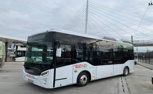 Elektromos buszt tesztel Kaposvár 